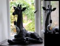 Giraf lig zwart lamp 2